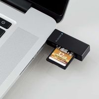 エスコ メモリカードリーダ(USB2.0対応) EA764A-27G 1セット(3個)（直送品）