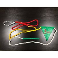 エスコ 12mmx 5m 介錯ロープ(2色・目印旗付) EA981MC-2 1本(1個)（直送品）