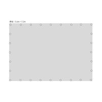 エスコ（esco） 5.4x7.2m/0.12mm 難燃シート 1枚 EA911AE-77（直送品）