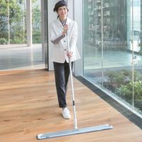 エスコ 510x130mm ダスターモップ(水拭き用/グレー) EA928AB-336 1セット(4枚)（直送品）