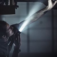 エスコ [充電式] フラッシュライト/LED(黒) EA758SG-63 1個（直送品）