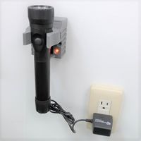 エスコ [充電式] フラッシュライト/LED(黒) EA758SG-68 1個（直送品）