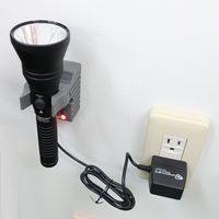 エスコ [充電式] フラッシュライト/LED(黒) EA758SG-69 1個（直送品）