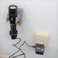 エスコ [充電式] フラッシュライト/LED(黒) EA758SG-71 1個（直送品）