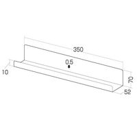 エスコ 350x 52x 70mm ペントレー(マグネット付) EA761LA-111 1セット(3個)（直送品）