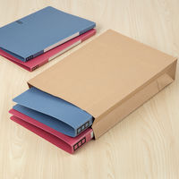 「現場のチカラ」 フラップなし宅配袋（紙製） 茶 小サイズ 封かんシールなし  1セット（50枚：10枚入×5）  オリジナル