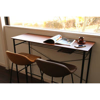 ICHIBA カウンターテーブル 幅1300×奥行450×高さ1000mm ブラウン T-3380BR 1台（直送品）