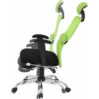 不二貿易 スリープ メッシュバックチェアー グリーン 50380 1脚（直送品）