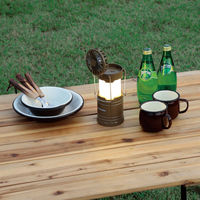 キャプテンスタッグ(CAPTAIN STAG) ファン付きCOBランタン カーキ UK-4067　乾電池式 暖色COB LED