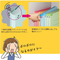コクヨ フラットファイル<K2>背補強 A4縦10冊パック 緑 K2フ-BR10GX10 1セット(10冊入)