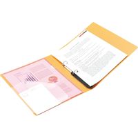 リヒトラブ noie-style リングファイル<ツイストリング> A4 2穴 オレンジ F7681-4 1冊