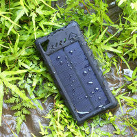 モバイルバッテリー 16000mAh Aポート×2 防水・耐衝撃 ソーラー充電USB充電両対応 LEDライト搭載 スリーアール