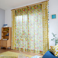 スミノエ PEANUTS セミオーダー レースカーテン パッチコミック 2000×1290mm ミックス 1セット(2枚入)（直送品）