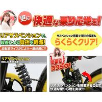 池商 折りたたみ自転車20・6SP・リアサス GR-777-WHGR　1（直送品）