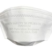 セーフラン安全用品 日本製N95マスク　個包装　くちばし型おりたたみ式　Mサイズ【1ケース6箱】 JM9501M-6（直送品）