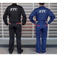 京都機械工具 KTC KTCつなぎ服 Sサイズ ブラック YGー257SBK YG-257SBK 1着（直送品）
