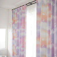 スミノエ DISNEY セミオーダー カーテン ミッキー メロウ 1800×1250mm ピンク １セット(2枚入)（直送品）