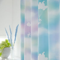 スミノエ DISNEY セミオーダー カーテン ミッキー メロウ 3000×2000mm ブルー １セット(2枚入)（直送品）