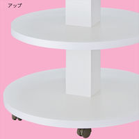 ストア・エキスプレス 多段式ラウンドディスプレイ 4段　ラスティック柄 5237-30190 1台（直送品）