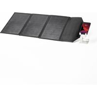 セーフラン安全用品 折りたたみ式モバイルソーラーパネル 30W 黒 C0072-BK 1台（直送品）