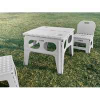 アイ・エル・シー アウトドアコンパクトテーブル LG-FT480GY 1個（直送品）