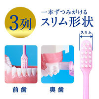 歯ブラシ クリニカアドバンテージ ハブラシ 3列 コンパクト ふつう 虫歯予防 歯垢除去 1セット（6本）ライオン