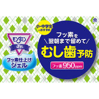 歯磨き粉 むし歯予防 子供 モンダミン ジュニア フッ素仕上げジェル グレープミックス味 80g 1セット(2本) 乳歯 アース製薬