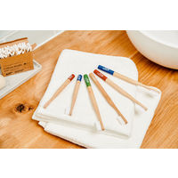 ハイドロフィル （HYDROPHIL） サスティナブル トゥースブラシ レッド ミディアム 歯ブラシ ふつう 竹 ドイツ生まれ