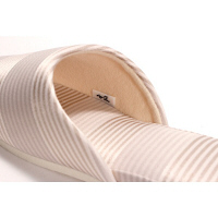 七匠フエルト底スリッパ　フリーサイズ　アイボリー　1セット（2足入）　船見　（直送品）