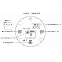 リンクスパイア マルチファンクション 掛け時計 [スイープ カレンダー] 直径300mm CA-401BK 1個（直送品）