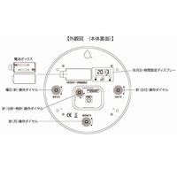 リンクスパイア マルチファンクション 掛け時計 [スイープ カレンダー] 直径300mm CA-401WT 1個（直送品）