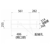 白井産業 ティレスタ シンプルなテレビ台（32V） ホワイト（直送品）
