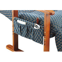 【軒先渡し】コイズミ　リクライニングチェア フットレスト付き ネイビーブルー KSC-952NB 1脚（直送品）