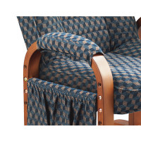 【軒先渡し】コイズミ　リクライニングチェア コンパクトタイプ ネイビーブルー KSC-956NB 1脚（直送品）