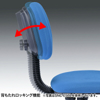 サンワサプライ　低ホルムアルデヒドチェア　ビニールレザー　ブルー　SNC-E5VBL　（直送品）