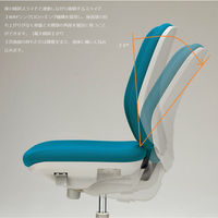 ライオン事務器　セレーナチェア　肘無し　ハイバック　インクブルー　（直送品）