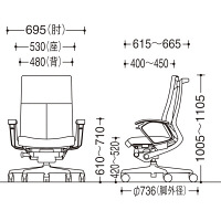 CZ85ZR FGM1 |オカムラ Duke（デューク） ハイバック ポリッシュフレーム ブラック（布張り）（直送品）