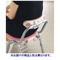 リッチェル 折りたたみシャワーチェアM型 背付H グリーン 47946 1台 23-6248-02-02（直送品）