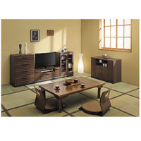 白井産業 和暮 横格子風の和家具 ロータイプテレビ台（32V対応）（直送品）