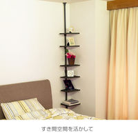 ドリームウェア　ドリームハンガー　ワンタッチ式 突っ張りハンガーマルチラック　幅305×奥行270×高さ2000-2800mm　ブラック　（直送品）