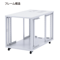 サンワサプライ　小型19インチサーバーラック（12U）　奥行900mm　（直送品）