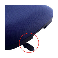 SOHOチェア FZCシリーズ オフィスチェア 布張り 肘無し ブラック FZC-16BK 1脚　くろがね工作所　（直送品）