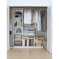 アイリスオーヤマ オープン本棚 スペースフィットラック 幅400×奥行290×高さ1800mm オフホワイト S-SFR1840 カラーボックス 1台（直送品）