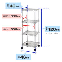 ルミナス ポール径25mm セット品 レギュラータイプ 4段 幅460×奥行460×高さ1260mm NLH4612-4 1台（取寄品）