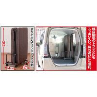 ファミリー･ライフ コンパクト折りたたみベッド ブラウン　幅670×長さ1900×高さ490mm　（直送品）