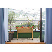 タカショー　ベジトラグ　ウォールハガー　プランター　Sサイズ　幅1000mm　ブラウン　（直送品）