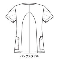 フォーク レディスジップスクラブ バーガンディ LL HI704-16-LL 1枚　スクラブ（直送品）