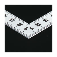 シンワ測定 曲尺平ぴた シルバー 50cm 表裏同目 JIS 10032 1セット(1本×5)