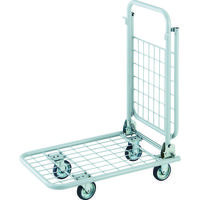 トラスコ中山 TRUSCO 軽量メッシュ台車 アミー 回転式2段型 AM-2B 1台 764-5201（直送品）