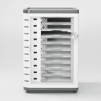 サンワサプライ　スマートホン個別鍵付充電キャビネット（10台収納）　CAI-CAB34W　（直送品）